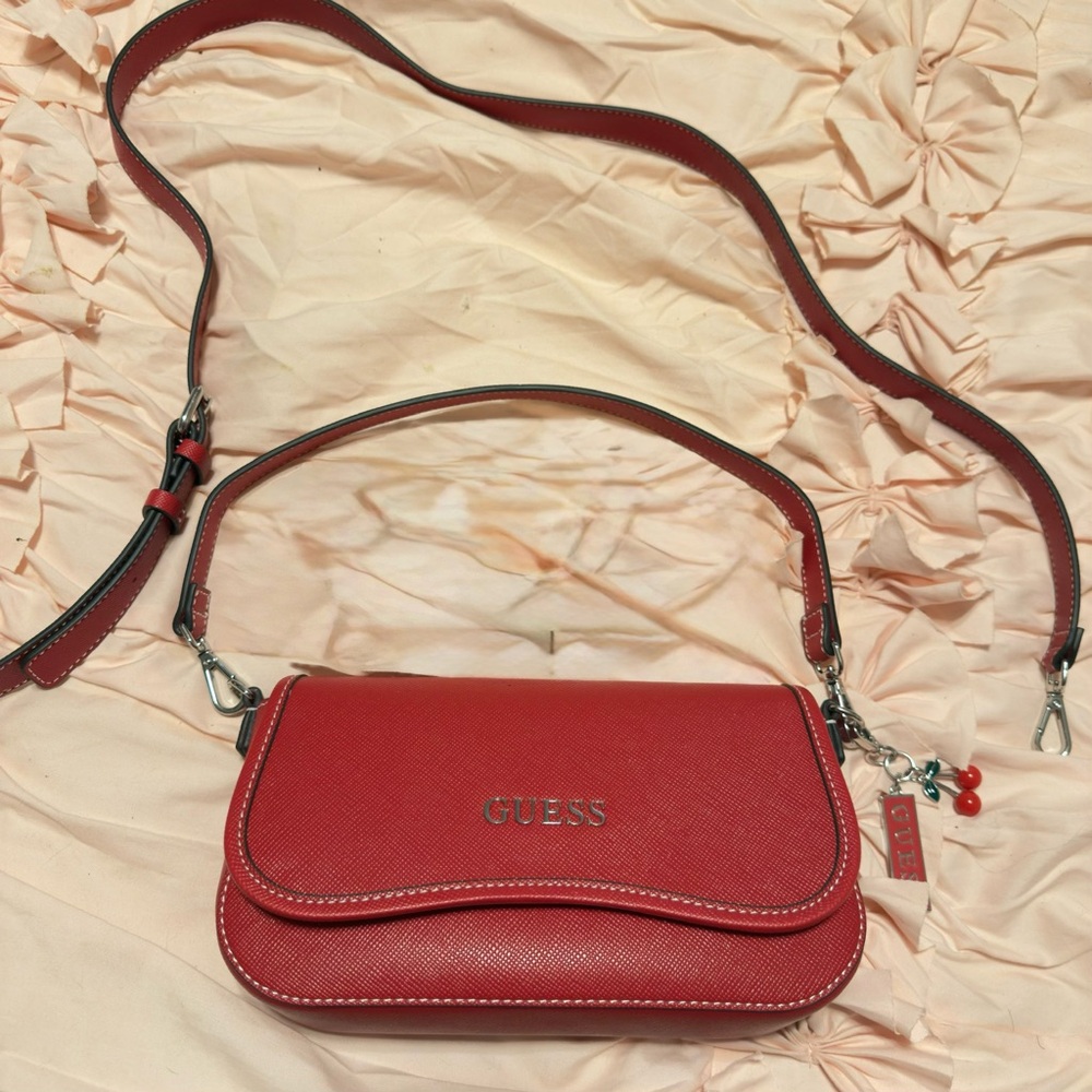 Guess Cherry Red Crossbody Bag
